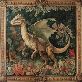 Dragon in Floral Wilderness