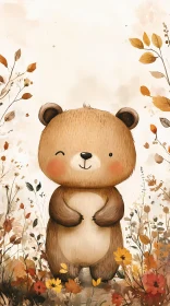 Whimsical Bear Illustration