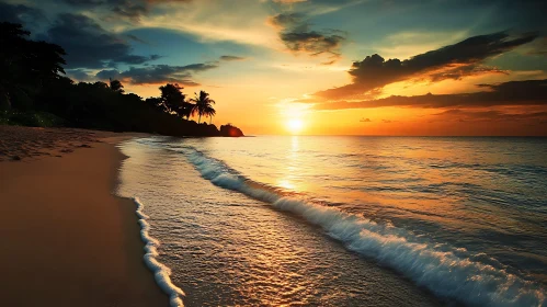 Peaceful Beach Sunset