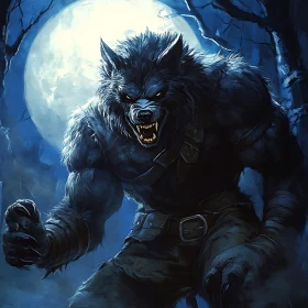Fearsome Werewolf Portrait