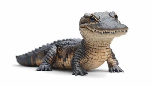 Intricate Patterned Crocodile Art