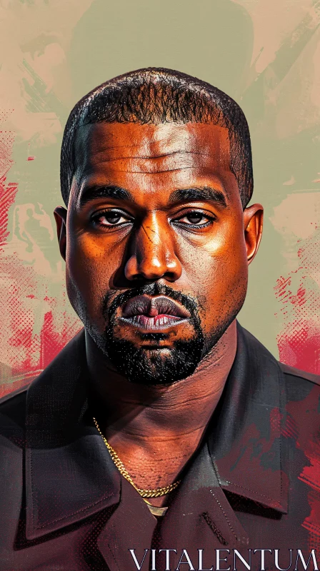 Kanye West Pop Art Portrait AI Image