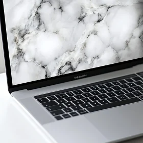 Modern Laptop Featuring Marble Screen