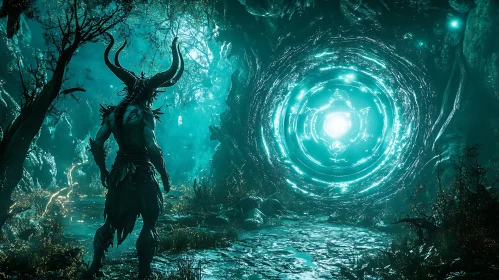 Horned Guardian at Forest Portal