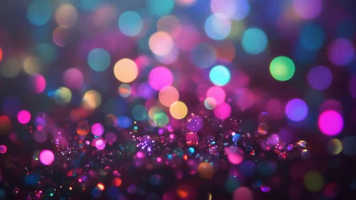 Colorful Bokeh Sparkle Background