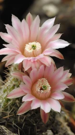 Pink Cactus Flowers Bloom