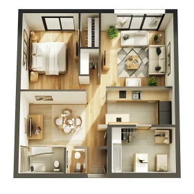 Efficient Living: Apartment Layout Blueprint