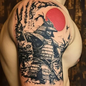 Ink Art: Samurai Warrior Back Tattoo