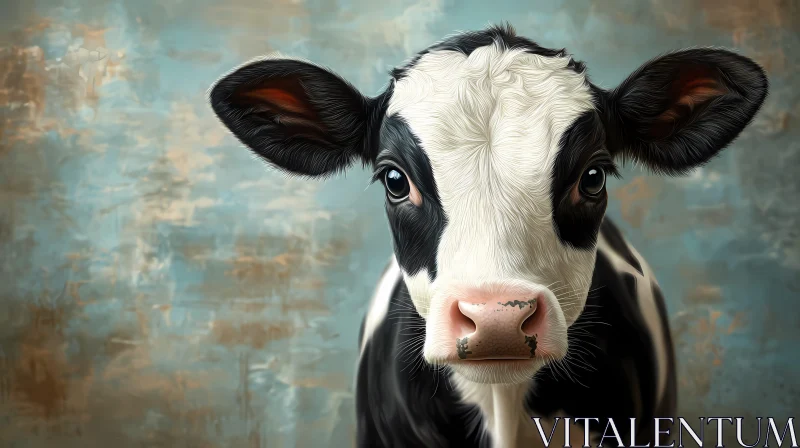 AI ART Holstein Cow Painting