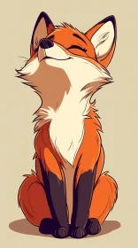Content Cartoon Fox Art