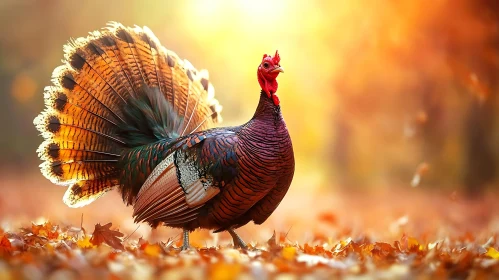 Autumnal Turkey Portrait
