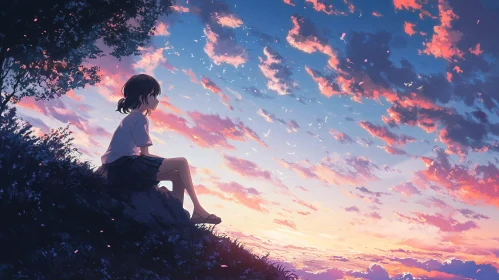 Anime Sunset Serenity