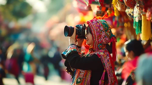 Photographer in Traditional Dress