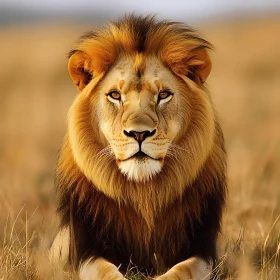 Lion with Golden Mane