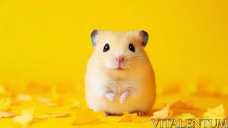 Charming Hamster Portrait AI Image