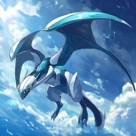 Majestic Dragon in Flight