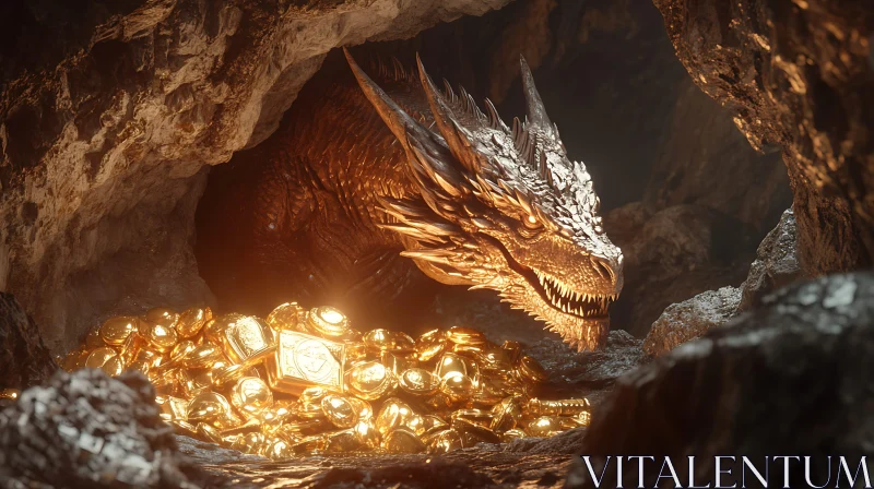 Golden Dragon Guardian AI Image