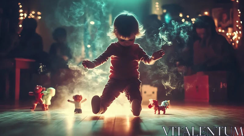 Whimsical Childhood Dance AI Image