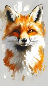 Fox Face Illustration