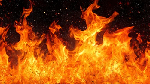 Intense Flames and Burning Embers