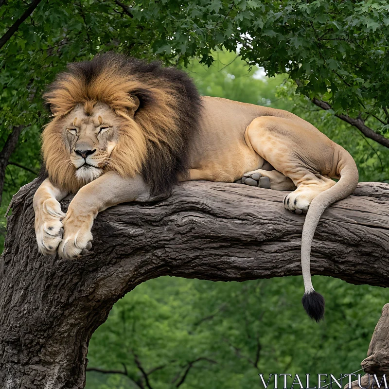 AI ART Regal Lion Portrait