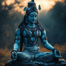 Meditative God Figure Image