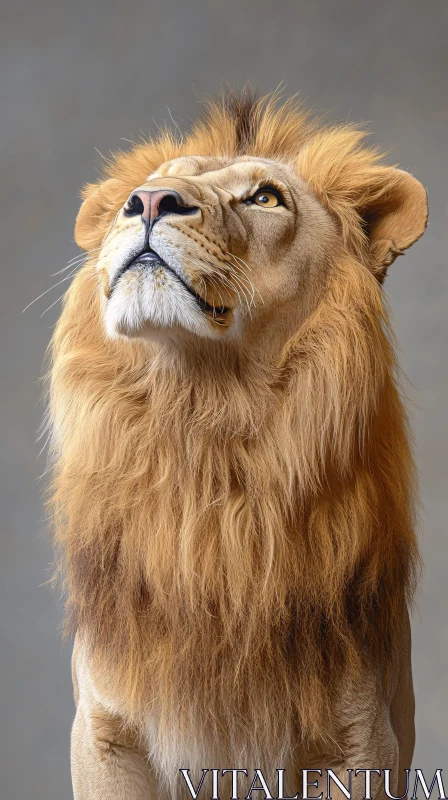 Regal Lion Portrait AI Image