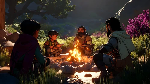 Campfire Tales in the Enchanted Forest