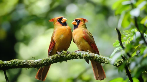 Two Cardinals in Natural Habitat