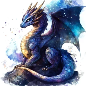 Celestial Dragon on Rocky Perch