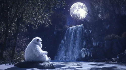 Moonlit Yeti Contemplation