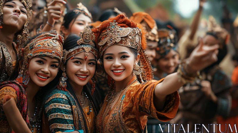 Cultural Celebration: Women's Traditional Dress AI Image