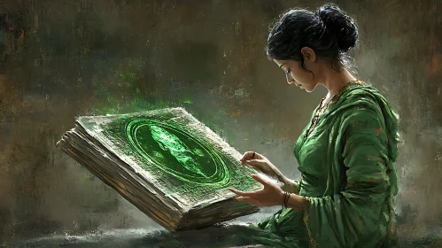 Enchanting Tome Reader Artwork