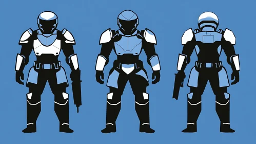 Sci-Fi Soldier Armor Design