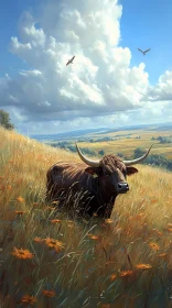 Pastoral Highland Landscape