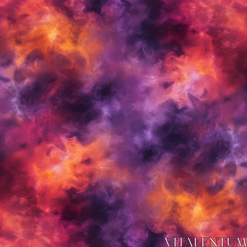 Vibrant Abstract Art with Cloud-Like Patterns AI Image