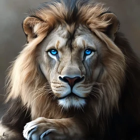 Lion Close-Up: A King's Stare