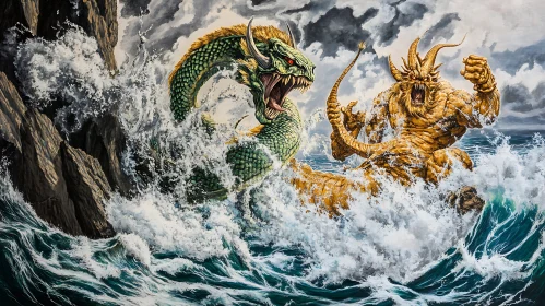 Clash of Titans: Dragon and Monster Fight