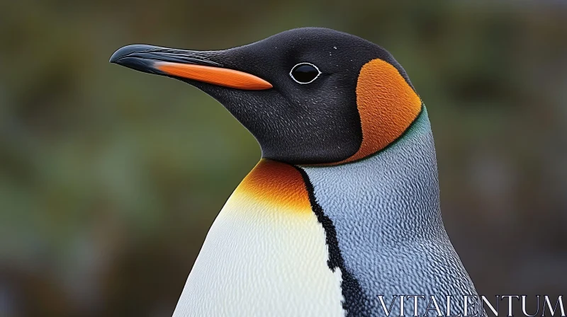 Vivid King Penguin Image AI Image