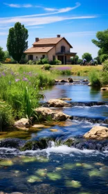 Tranquil Stream in the French Countryside | Idyllic Rural Scenes