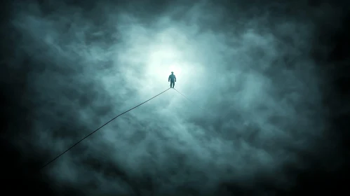 Silhouette in the Clouds
