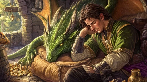 Resting with Dragon Companion