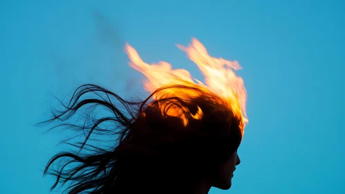 Fire and Silhouette Art