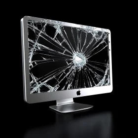 Shattered Monitor Display