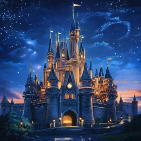 Fairytale Castle at Night