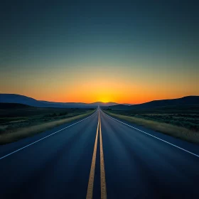 Endless Road at Dusk