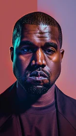 Fashion Portrait of Kanye West