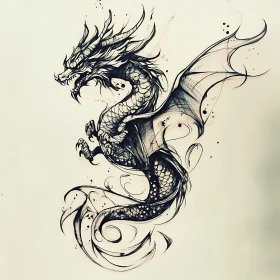 Dragon Illustration: Fantasy Art Print