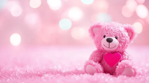 Fluffy Pink Teddy Bear