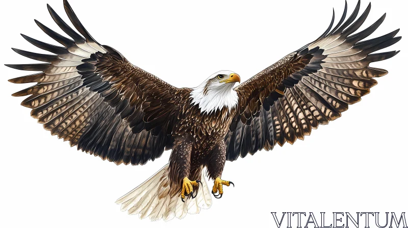 AI ART Eagle with Spread Wings